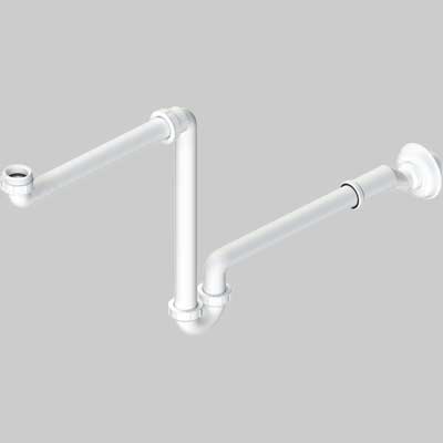 SIFONE PER LAVABO AUTOPULENTE SALVASPAZIO CON ECCENTRICO  1  11/4 x DN 3240     L.B PLAST