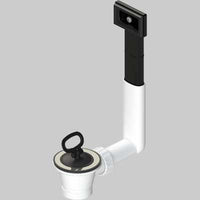 PILETTA IN PVC PER LAVELLI INOX CON TROPPO PIENO  11/2  Ø 70     L.B PLAST