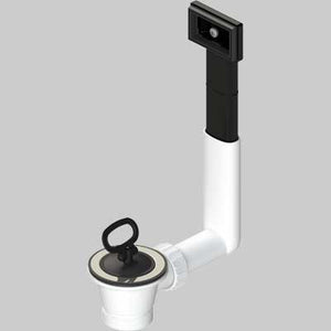 PILETTA IN PVC PER LAVELLI INOX CON TROPPO PIENO  11/2  Ø 70     L.B PLAST