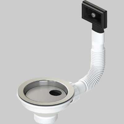 PILETTA MERCURIO CON TROPPO PIENO RETTANGOLARE  Ø 114     L.B PLAST