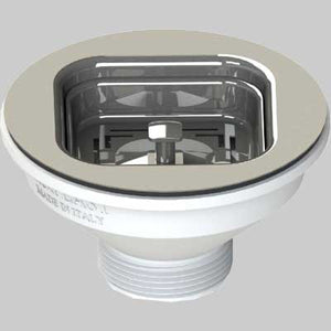 PILETTA TAPPO QUADRATO MULTI STYLE LUCIDA PER LAVELLO  Finitura lucida     L.B PLAST