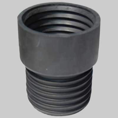 RIDUZIONE IN GOMMA NERA PER RACCORDO TUBI  80 x 75     MADE IN ITALY