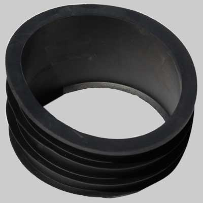 RIDUZIONE IN GOMMA NERA PER RACCORDO TUBI  90÷100 x 110     MADE IN ITALY