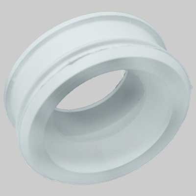 MORSETTO PER WC IN GOMMA BIANCA  Ø est. mm 60 / int. mm 40÷45     MADE IN ITALY