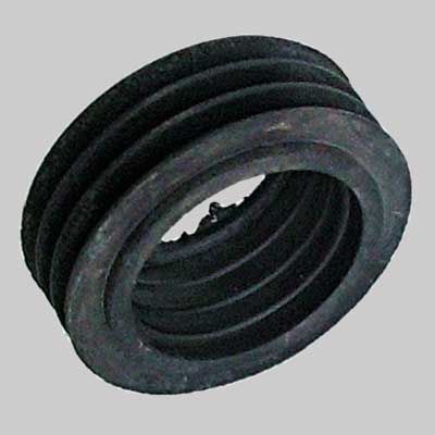 MORSETTO IN GOMMA NERA PER CASSETTA INCASSO  mm 51 x Ø 40     MADE IN ITALY