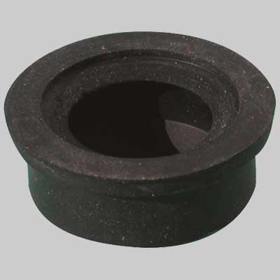 MORSETTO IN GOMMA NERA PER CURVE TECNICHE MM 32  Ø 26     MADE IN ITALY