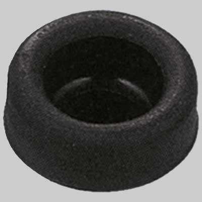 BIMORSETTO IN GOMMA NERA  Tubo Ø 40 x Can 26 mm     MADE IN ITALY