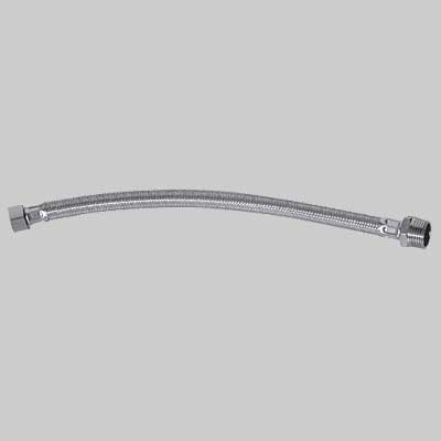 FLESSIBILE IN ACCIAIO GIGANTE F 3/8 X M 1/2  cm 60     MADE IN ITALY