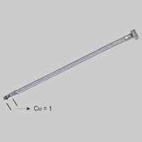 FLESSIBILE INOX PER MONOCOMANDI LAVELLI 3 VIE CM 35  F 1/2 x M 08     MADE IN ITALY