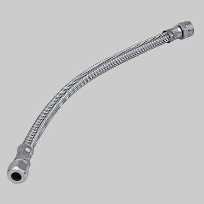 FLESSIBILE INOX CON BICONO MASCHIO  cm 40 M 1/2 x bicono 10     MADE IN ITALY