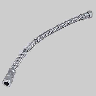 FLESSIBILE INOX CON BICONO FEMMINA  cm 35 F 1/2 x bicono 10     MADE IN ITALY