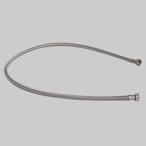 TUBO CARICO LAVATRICE IN ACCIAIO  cm 150 con curva     MADE IN ITALY