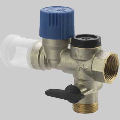 GRUPPO DI SICUREZZA CON SCARICO DIRITTO  3/4 OTTONE     IVAR