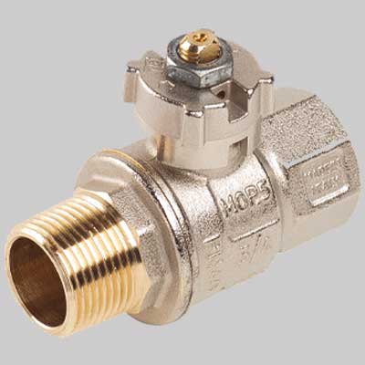 VALVOLA A SFERA MF CON QUADRO PIOMBABILE  1     TIEMME