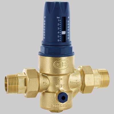 RIDUTTORE DI PRESSIONE A MEMBRANA TWIST PN25  1 1/4     OR