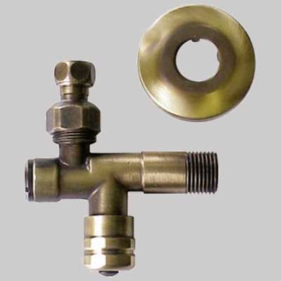 RUBINETTO FILTRO A SNODO BRONZATO  1/2 x 10     PORTA & BINI