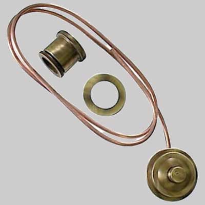 RACCORDO CON PULSANTE BRONZATO       PORTA & BINI