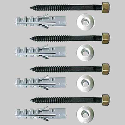 KIT FISSAGGI VASO/BIDET BRONZATI  6 x 80     MADE IN ITALY