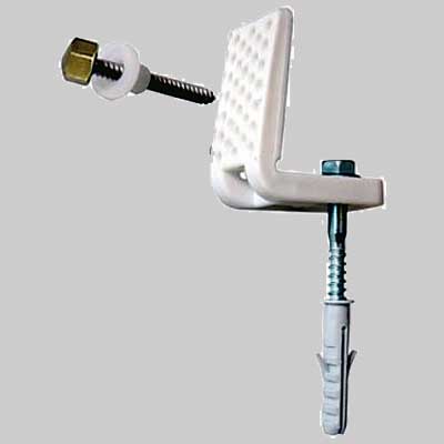 KIT FISSAGGI VASO/BIDET LATERALE BRONZATI  foro laterale     MADE IN ITALY