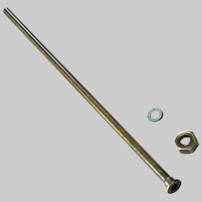 TUBO LISCIO PER MONOCOMANDO CON CALOTTA BRONZATO  cm 40 con dado 1/2     MADE IN ITALY