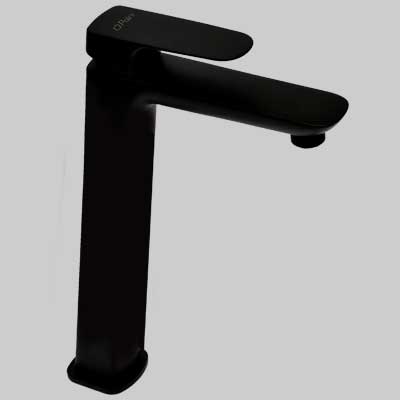 MONOCOMANDO LAVABO ALTO NOVE  Nero senza scarico     PAINI