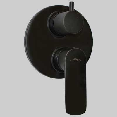 MONOCOMANDO DOCCIA INCASSO CON DEVIATORE NOVE  Nero     PAINI