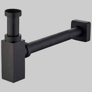 SIFONE ARREDO QUADRO NERO  1 1/4 x 32     MADE IN ITALY