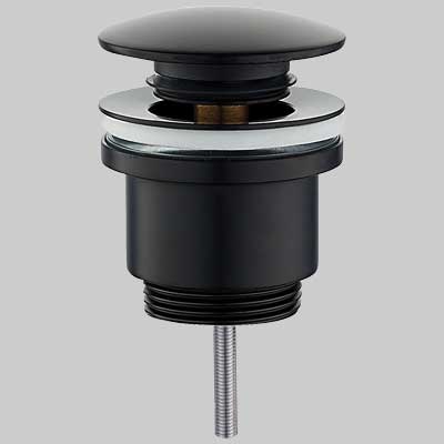 PILETTA CLICK CLACK TONDA NERA  1 1/4     MADE IN ITALY