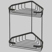 PORTA OGGETTI ANGOLARE A FILO  Nero     GEDY