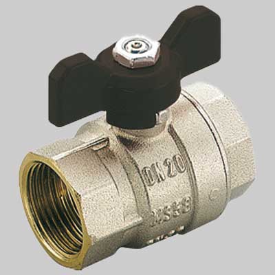 VALVOLE A SFERA PASSAGGIO TOTALE FF FARFALLA ALLUMINIO  1/2 PN 50     TIEMME