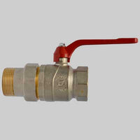 VALVOLA A SFERA PASSAGGIO TOTALE FEMMINA CON BOCCHETTONE LEVA  1/2 DN 15 PN 50     F.I.V.