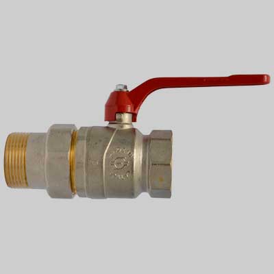 VALVOLA A SFERA PASSAGGIO TOTALE FEMMINA CON BOCCHETTONE LEVA  1 DN 25 PN 40     F.I.V.