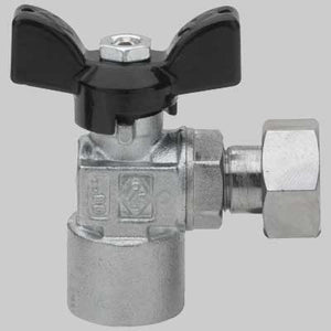 VALVOLA A SFERA A SQUADRA FIL. FEMMINA CON GIRELLO  1/21/2 G     RUBINETTERIE BRESCIANE