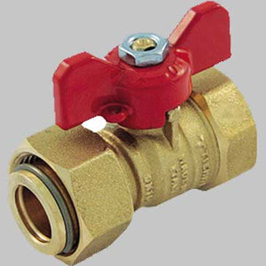 VALVOLA A SFERA DIRITTA FEMMINA C/GIRELLO  1/2X1/2     TIEMME