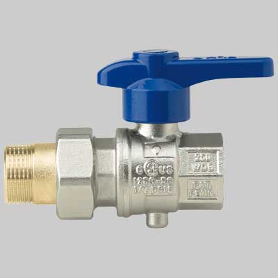 VALVOLA CON BOCCHETTONE MASCHIO/FEMMINA A LEVA  1 PN 25     RUBINETTERIE BRESCIANE