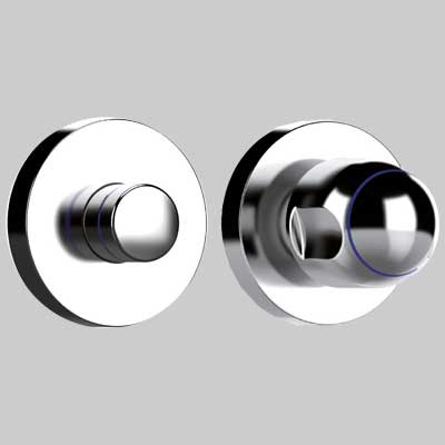 PARTE ESTERNA PER VALVOLA 164  Cappuccio cromato     TECO