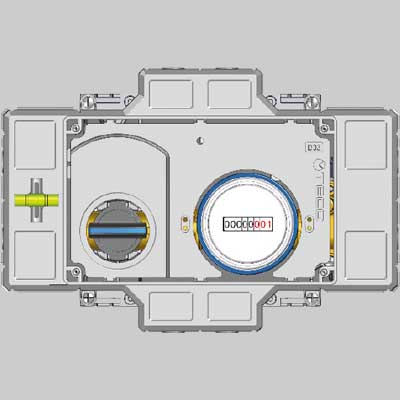 KIT CONTABILIZZAZIONE DA INCASSO CON CONTATORE PER ACQUASANITARIA K4CC EREADY  F13  DN15     TECO