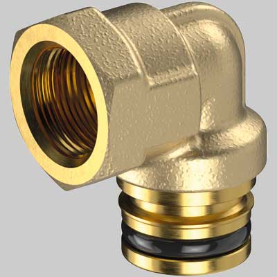 RACCORDO A GOMITO FILETTATO FEMMINA FASTEC  F13 1/2     TECO