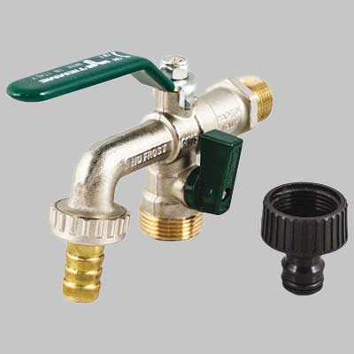 RUBINETTO PORTAGOMMA DUPLEX - 1/2 x 3/4 - 1 pezzi - TIEMME