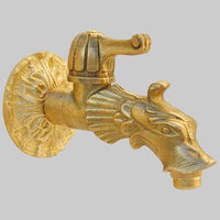 RUBINETTO ARTISTICO CON ATTACCO PORTAGOMMA  1/2 Giallo     BIANCHI ANGELO & OSVALDO