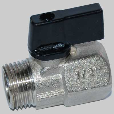 MINIVALVOLA A SFERA M/F  1/2     MADE IN ITALY