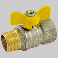 VALVOLA SFERA GAS M/F FARFALLA ALLUMINIO  1/2 MOP5     TIEMME