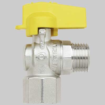 RUBINETTO A SQUADRO GAS F/M  1/2  1/2     F.I.V.