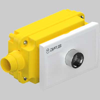 SCATOLA GAS DA INCASSO RK CON RACCORDO IN USCITA FIREBAG TECO  DN 15     TECO