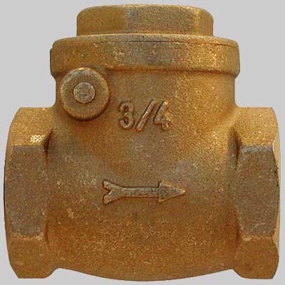 VALVOLA A CLAPET IN OTTONE SEDE GOMMA  3/4     TIEMME