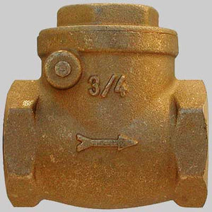 VALVOLA A CLAPET IN OTTONE SEDE GOMMA  4     TIEMME