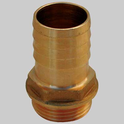 RACCORDO PORTA GOMMA TIPO 'ROMA' OTTONE  3/4 x 18     MADE IN ITALY