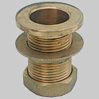 RACCORDO CON TAPPO PER CASSONE IN OTTONE  1'' Fil. Int. 3/4     MADE IN ITALY