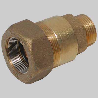 RACCORDO DI CONGIUNZIONE IN OTTONE MASCHIO  3/8     TIEMME