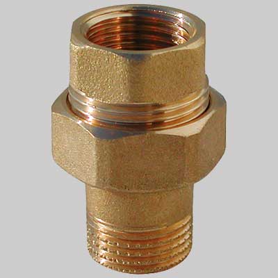 RACCORDO DIRITTO GIALLO 3 PEZZI  3/4     MADE IN ITALY